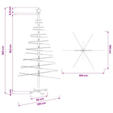 Wooden Christmas Tree with Stand Brown 180 cm Bamboo