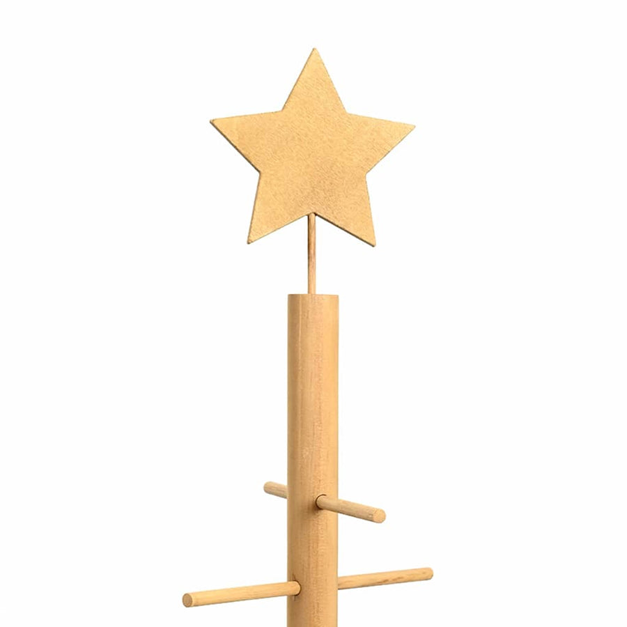 Wooden Christmas Tree Brown 210 cm Bamboo