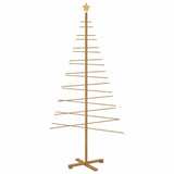 Wooden Christmas Tree with Stand Brown 210 cm Bamboo