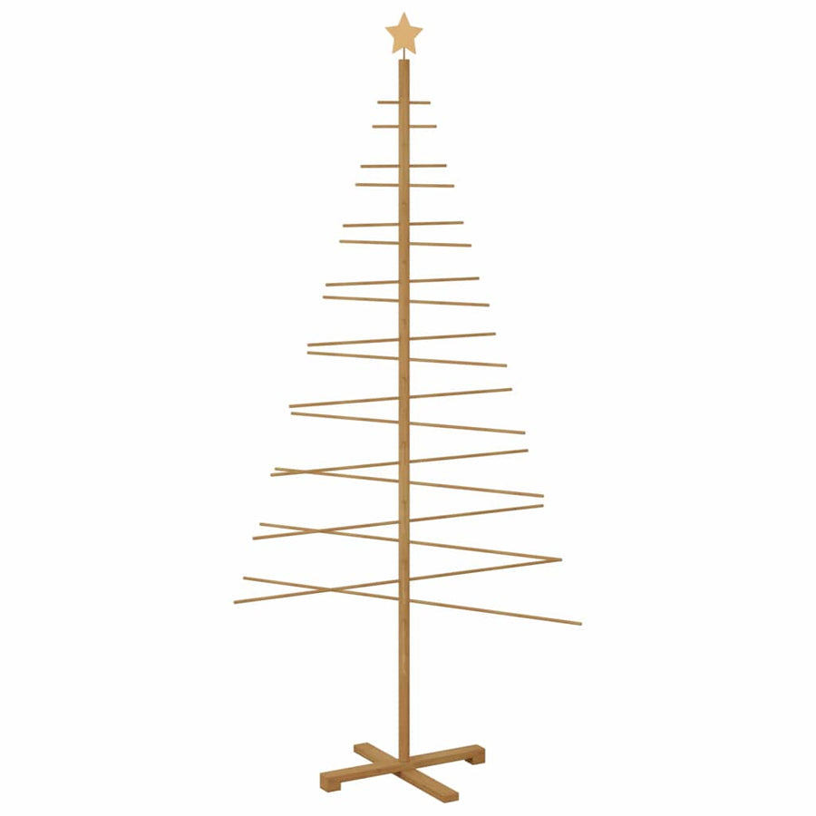 Wooden Christmas Tree Brown 210 cm Bamboo