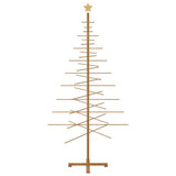 Wooden Christmas Tree with Stand Brown 210 cm Bamboo