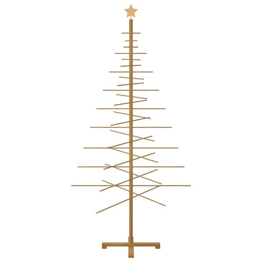 Wooden Christmas Tree Brown 210 cm Bamboo