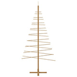 Wooden Christmas Tree with Stand Brown 210 cm Bamboo