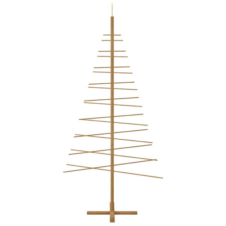 Wooden Christmas Tree Brown 210 cm Bamboo