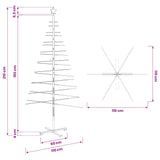 Wooden Christmas Tree with Stand Brown 210 cm Bamboo