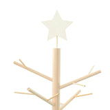 Wooden Christmas Tree with Stand Natural 150 cm Solid pine wood - Low Angle