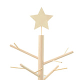 Wooden Christmas Tree with Stand Natural 150 cm Solid pine wood - Low Angle