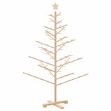 Wooden Christmas Tree with Stand Natural 150 cm Solid pine wood