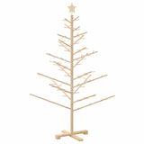 Wooden Christmas Tree with Stand Natural 150 cm Solid pine wood - Close-Up Angle