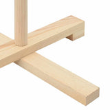 Wooden Christmas Tree with Stand Natural 180 cm Solid pine wood - Extra Image