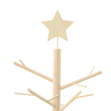 Wooden Christmas Tree with Stand Natural 180 cm Solid pine wood - Low Angle