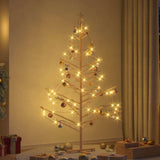 Wooden Christmas Tree with Stand Natural 180 cm Solid pine wood