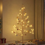 Wooden Christmas Tree with Stand Natural 180 cm Solid pine wood