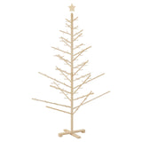 Wooden Christmas Tree with Stand Natural 180 cm Solid pine wood