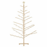 Wooden Christmas Tree with Stand Natural 180 cm Solid pine wood - 45-Degree Angle