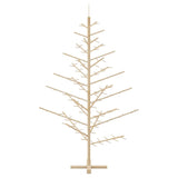 Wooden Christmas Tree with Stand Natural 180 cm Solid pine wood - Rear View