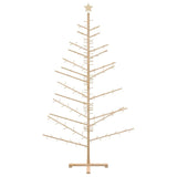 Wooden Christmas Tree with Stand Natural 210 cm Solid pine wood - 45-Degree Angle