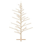 Wooden Christmas Tree with Stand Natural 210 cm Solid pine wood