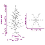 Wooden Christmas Tree with Stand Natural 210 cm Solid pine wood - Extra Image