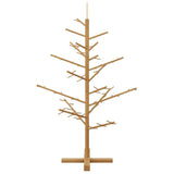 Wooden Christmas Tree with Stand Brown 125 cm Solid pine wood