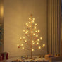 Wooden Christmas Tree with Stand Brown 150 cm Solid pine wood