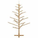 Wooden Christmas Tree with Stand Brown 150 cm Solid pine wood