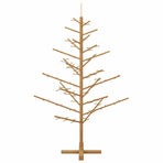 Wooden Christmas Tree with Stand Brown 150 cm Solid pine wood