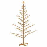 Wooden Christmas Tree with Stand Brown 180 cm Solid pine wood
