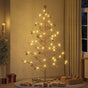 Wooden Christmas Tree with Stand Brown 210 cm Solid pine wood
