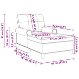 Lounge Chair with Cushion Black 91 x 157 x 91 cm Fabric - Low Angle