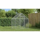 Chicken Cage Silver 170 x 100 x 177 cm Galvanised Steel - Extra Image
