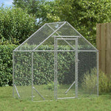 Chicken Cage Silver 170 x 100 x 177 cm Galvanised Steel