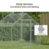 Chicken Cage Silver 200 x 170 x 177 cm Galvanised Steel