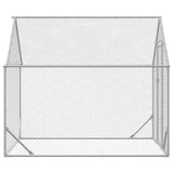 Chicken Cage Silver 200x170x177cm Galvanised Steel - 45-Degree Angle