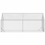 Chicken Cage Silver 400x170x177cm Galvanised Steel - 45-Degree Angle