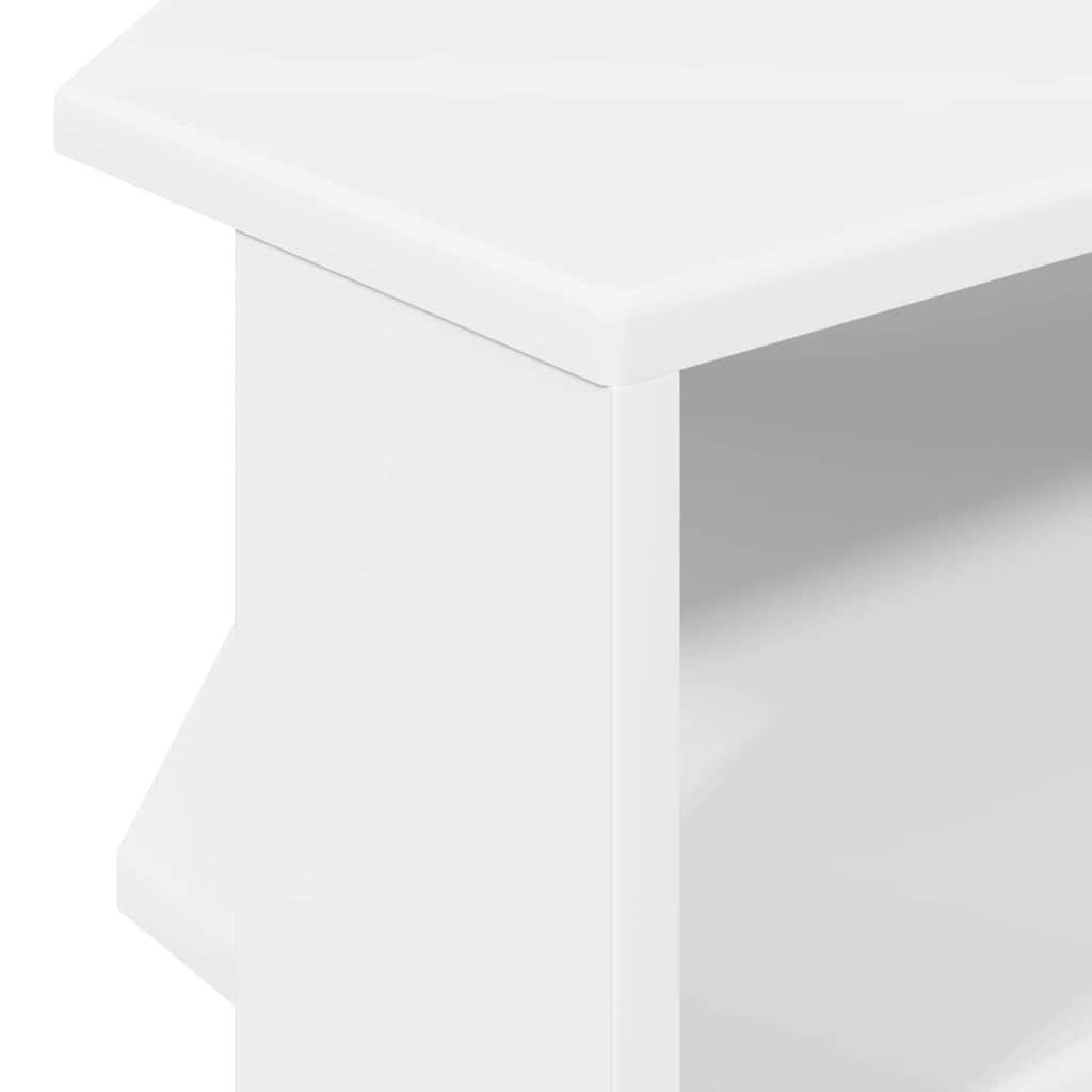 CornerTVCabinet 100 x 40.5 x 45 cm White Engineered Wood