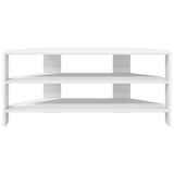 CornerTVCabinet 100 x 40.5 x 45 cm White Engineered Wood