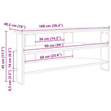 CornerTVCabinet 100 x 40.5 x 45 cm White Engineered Wood