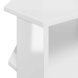 CornerTVCabinet 100 x 40.5 x 45 cm High gloss White - Low Angle