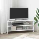 CornerTVCabinet High gloss White 102x40,5x45cm Engineered Wood