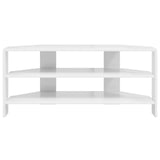 CornerTVCabinet 100 x 40.5 x 45 cm High gloss White
