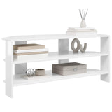 CornerTVCabinet 100 x 40.5 x 45 cm High gloss White - Side View