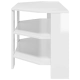 CornerTVCabinet 100 x 40.5 x 45 cm High gloss White - Rear View
