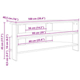 CornerTVCabinet 100 x 40.5 x 45 cm High gloss White