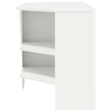 CornerTVCabinet White 102 x 40,5 x 45 cm Engineered Wood - Rear View