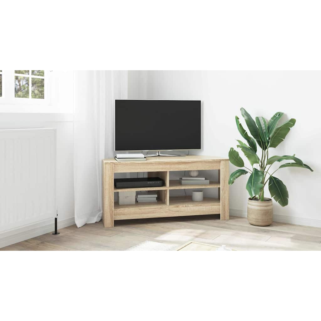 CornerTVCabinet Sonoma Oak 102 x 40,5 x 45 cm Engineered Wood