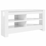 CornerTVCabinet 102 x 40,5 x 45 cm High gloss White - Front View