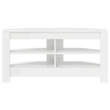 CornerTVCabinet High gloss White 102 x 40,5 x 45 cm - 45-Degree Angle