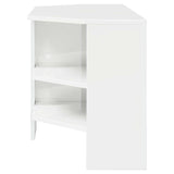 CornerTVCabinet High gloss White 102 x 40,5 x 45 cm - Rear View