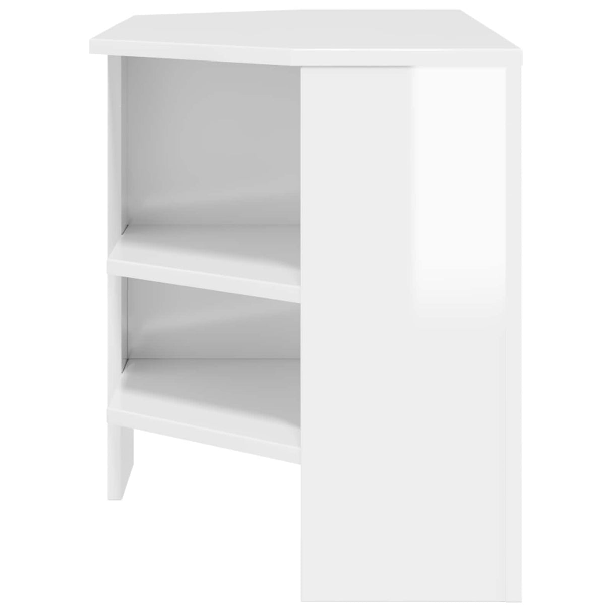 CornerTVCabinet 102 x 40,5 x 45 cm High gloss White